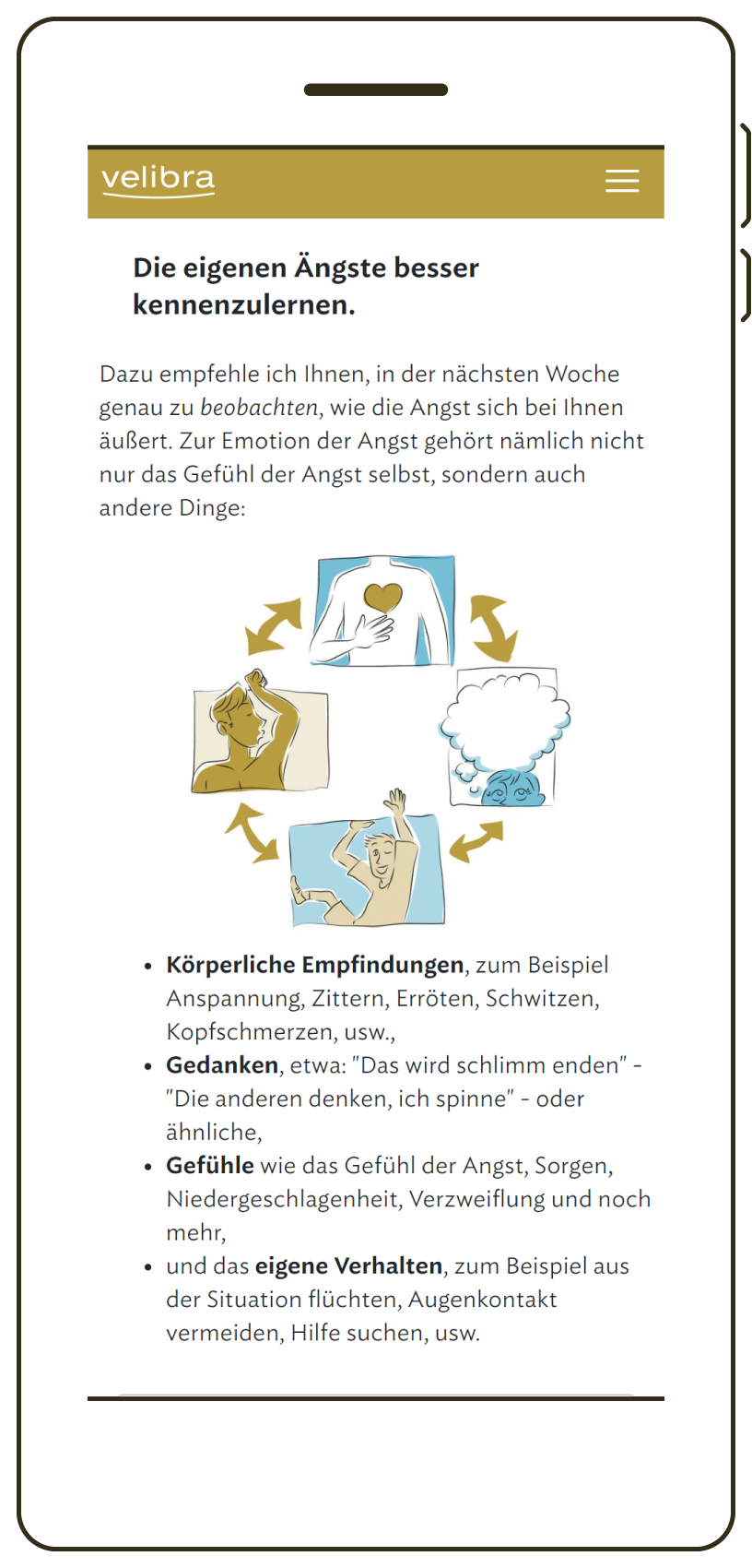velibra Programmansicht: die eigenen Ängste besser kennenlernen