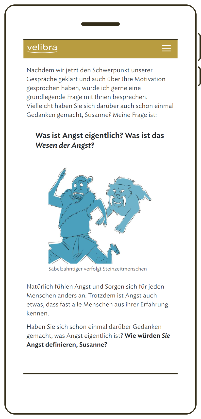 velibra auf dem Smartphone